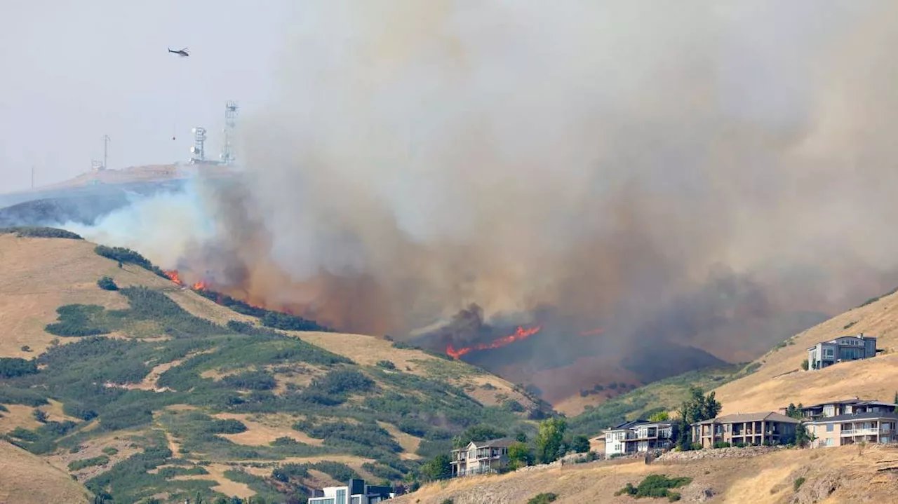 Fire crews battling blaze above Ensign Peak; mandatory evacuations underway