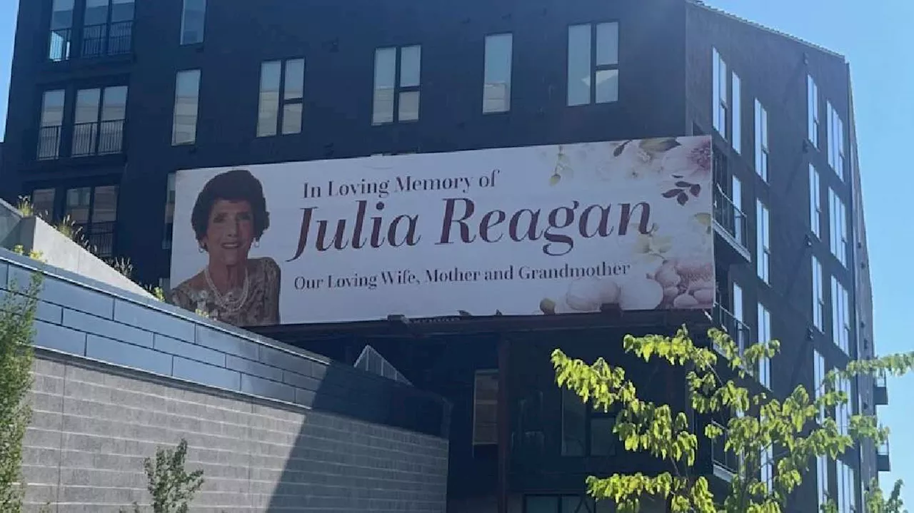 One last love note: 360 billboards of Julia Reagan stand in her honor across the country