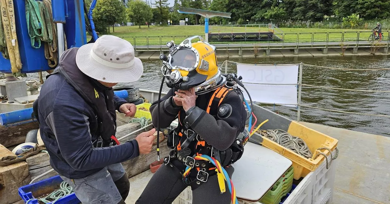 À Nantes, des scaphandriers pour vérifier la présence d’engins explosifs dans la Loire