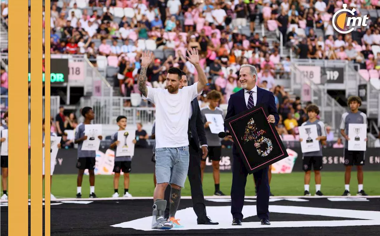 Messi recibió un homenaje por parte del Inter Miami por su victoria en la Copa América