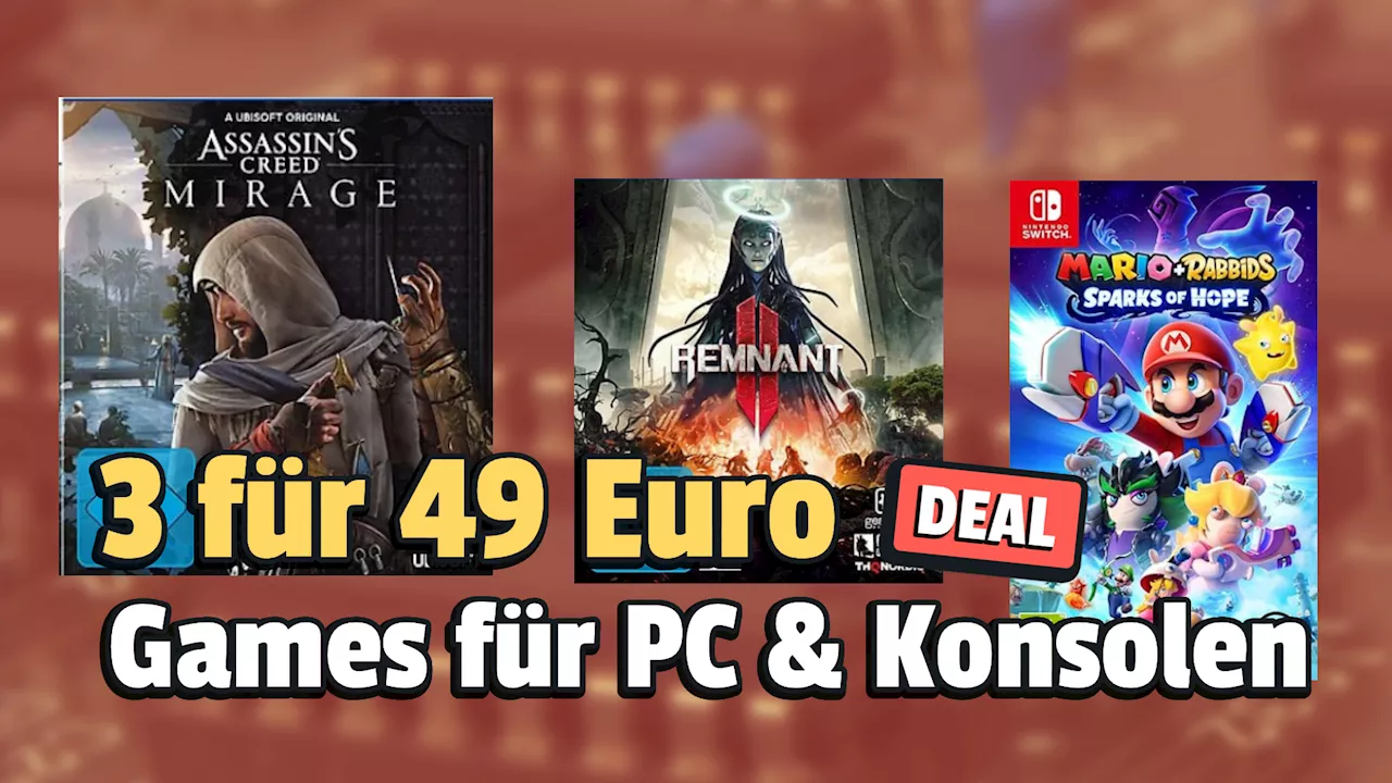 3 für 49 Euro: Jetzt drei Spiele für PC, PlayStation, Xbox & Nintendo Switch zum Hammerpreis schnappen