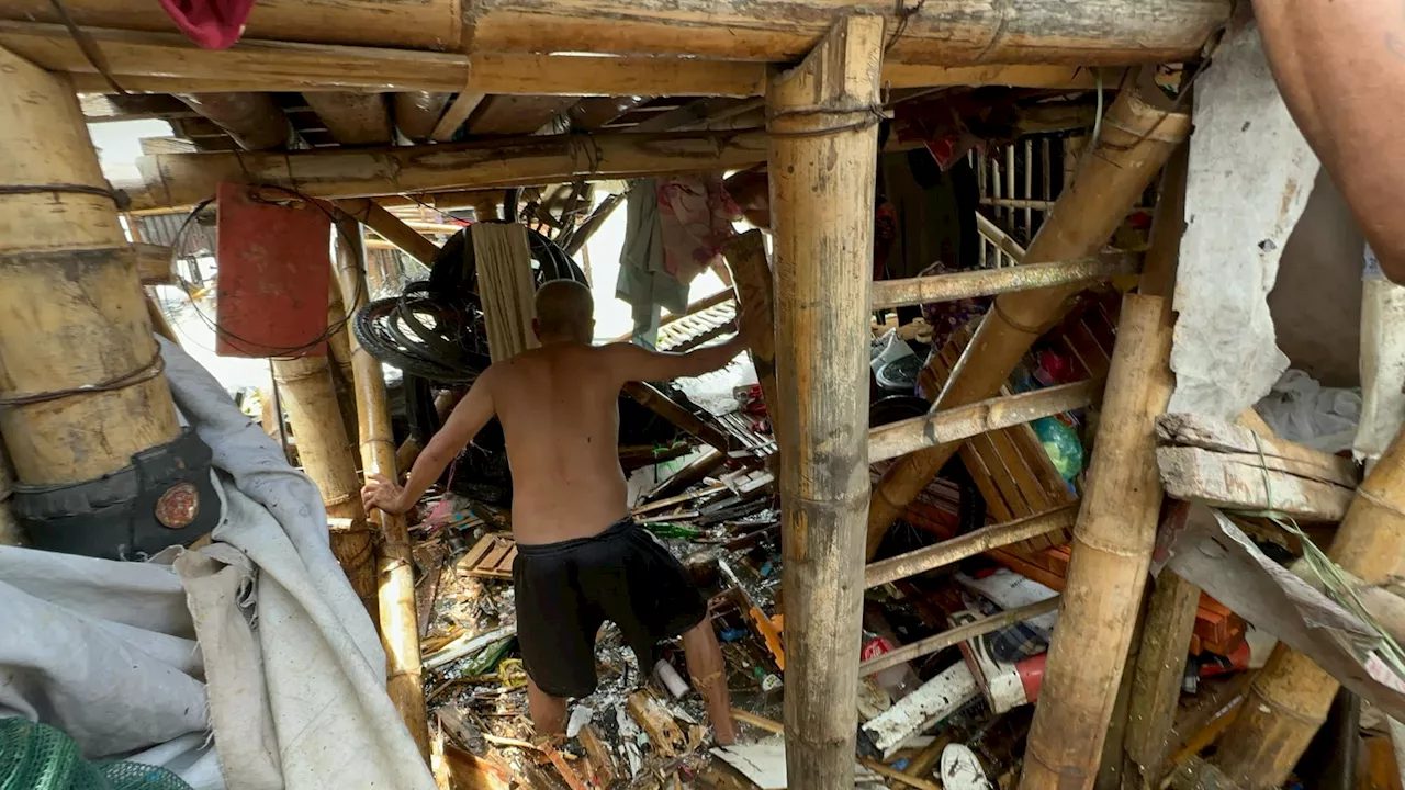 High tide ravages Iloilo coastline, displacing dozens of families