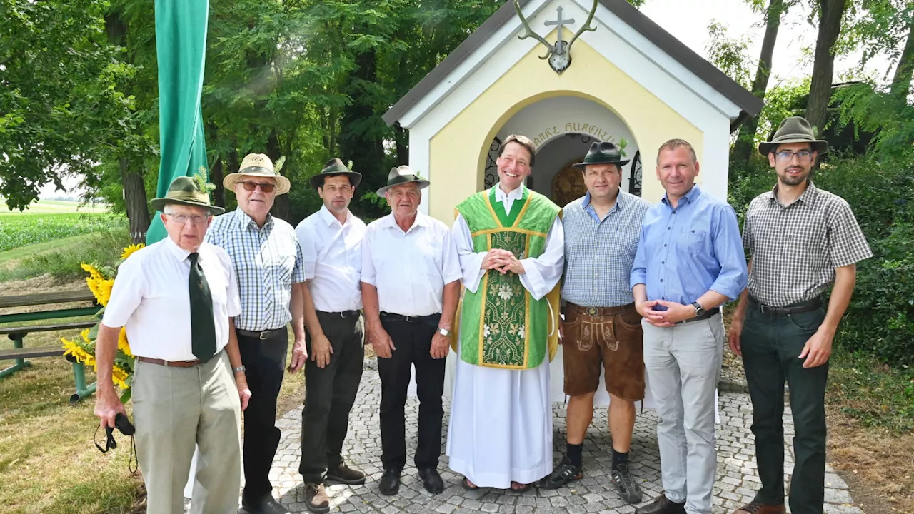 Stimmungsvolle Hubertusmesse eröffnete das Dorffest in Unternalb