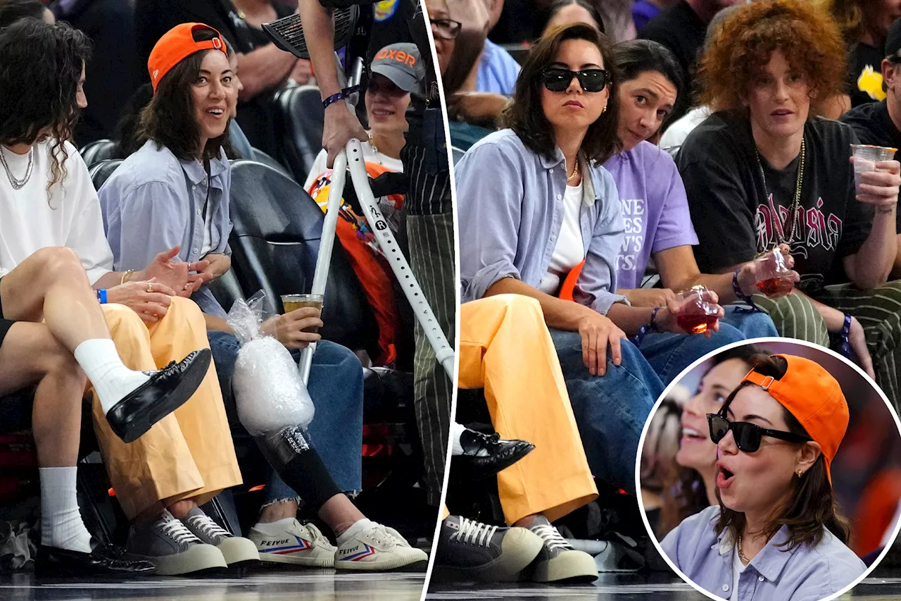 Aubrey Plaza tears ACL playing 'knockout' during WNBA All-Star weekend