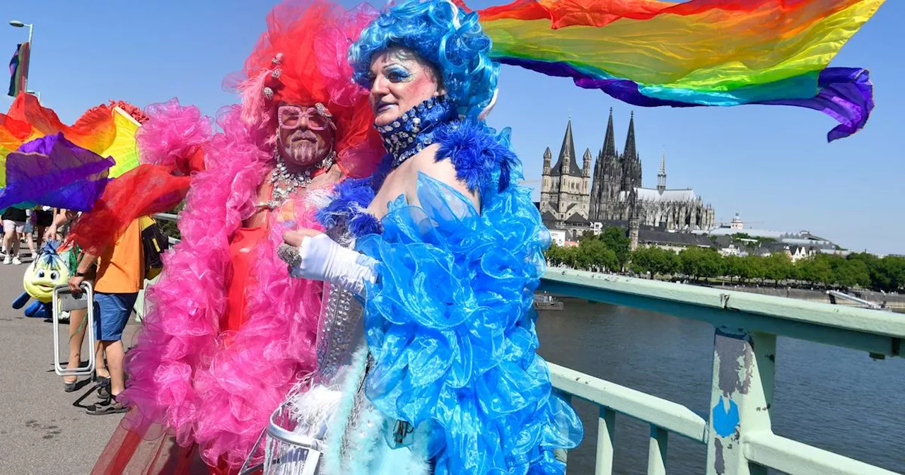 CSD-Parade zieht durch Köln: Mehr als eine Million Menschen erwartet