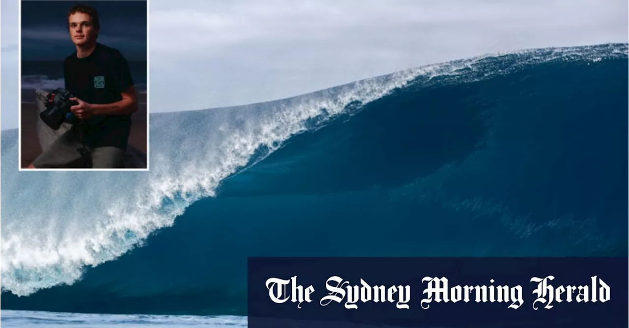 Shortly after taking this photo at Teahupo’o, Byron was face-down, blue and drowning