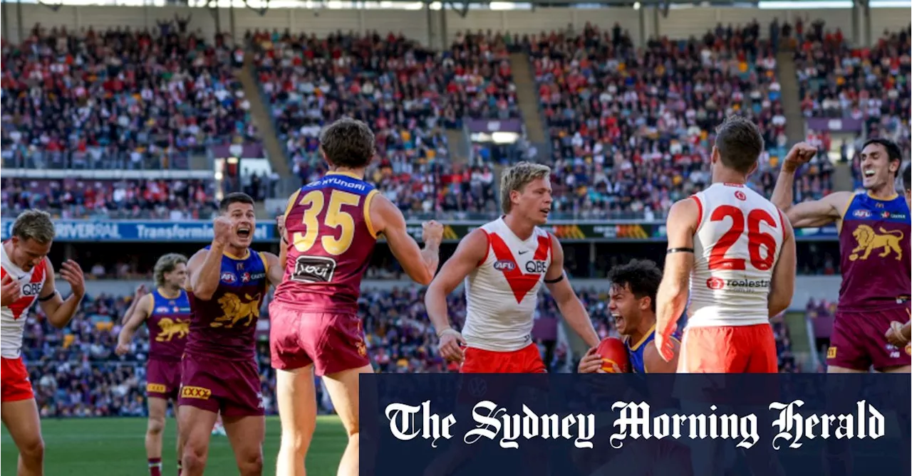 Swans pipped by Lions in Gabba thriller after Papley, Rampe injured