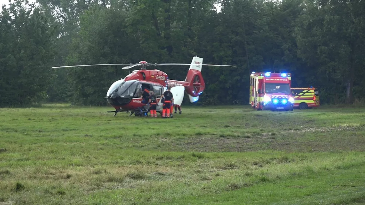 Niedersachsen: Blitz trifft Familie – acht Verletzte, zwei Kinder in Lebensgefahr