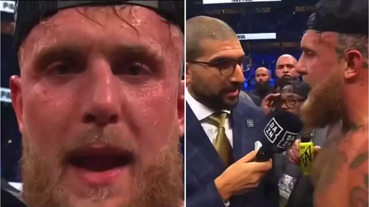 UFC fans genuinely can't believe who Jake Paul called out in the ring after beating Mike Perry