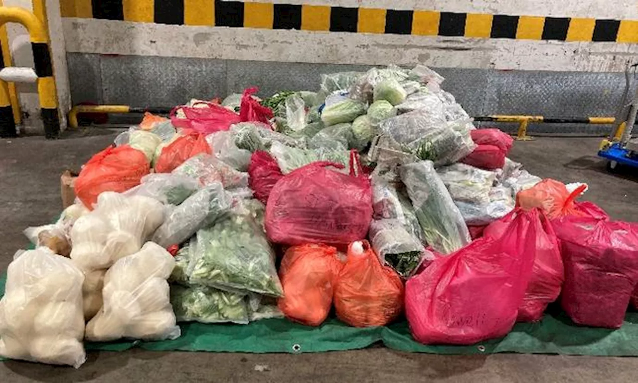 Truck checked at Woodlands Checkpoint found to have 760kg of illegally imported M'sian produce