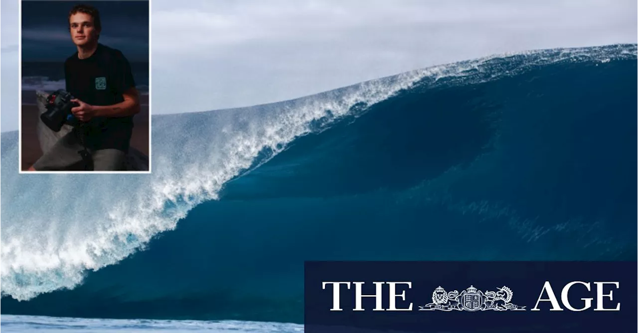 Shortly after taking this photo at Teahupo’o, Byron was face-down, blue and drowning