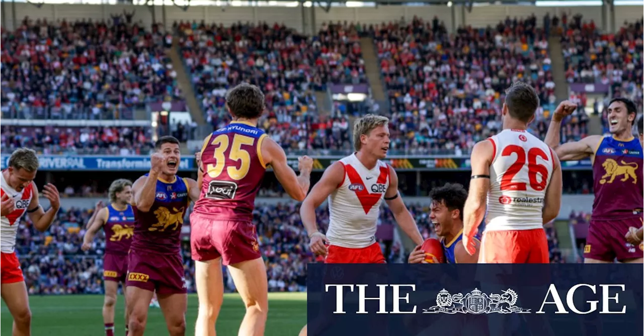 Swans pipped by Lions in Gabba thriller after Papley, Rampe injured
