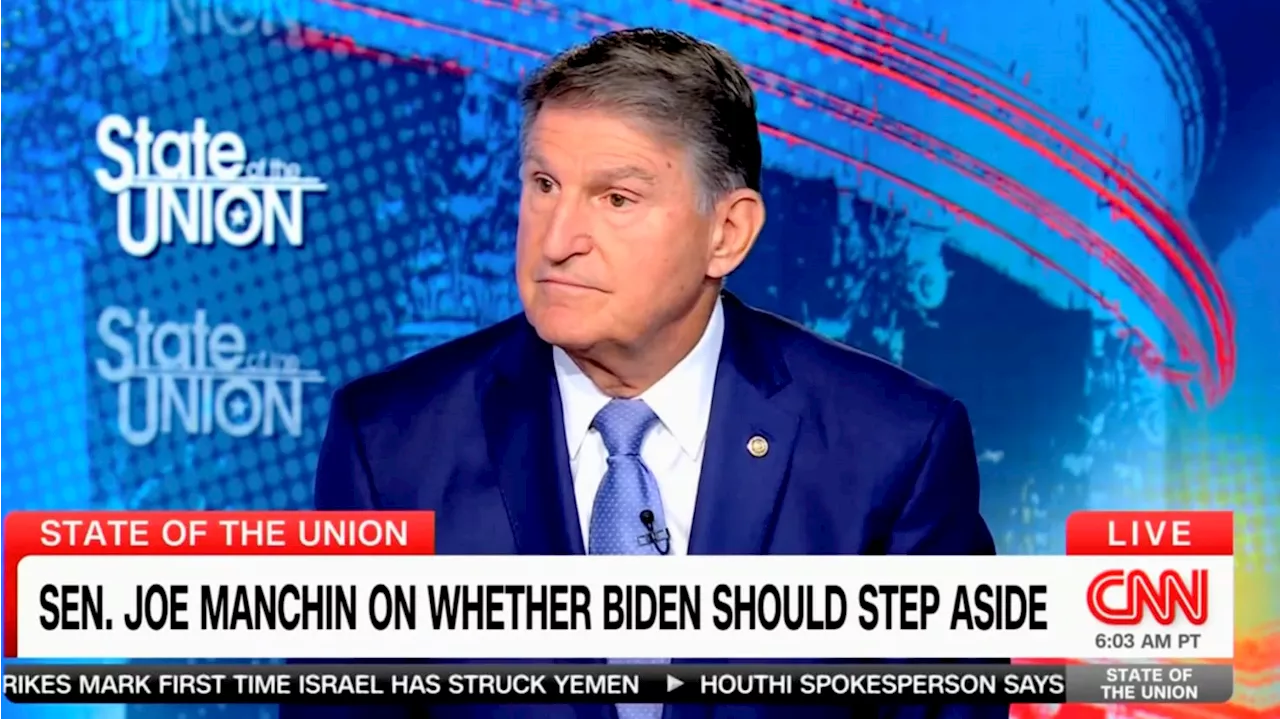 Sen. Joe Manchin Tells Jake Tapper President Joe Biden Should Drop Presidential Bid