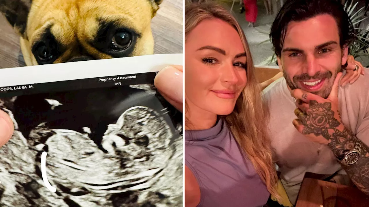 Laura Woods and Love Island boyfriend Adam Collard announce they are expecting a baby in adorable post...