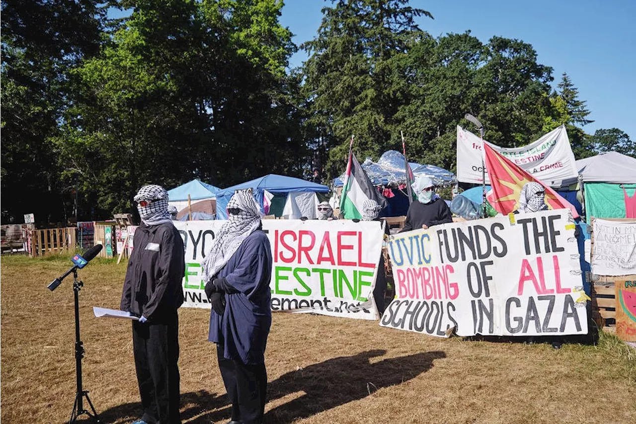 Universities on Vancouver Island harden stance towards pro-Palestinian encampments