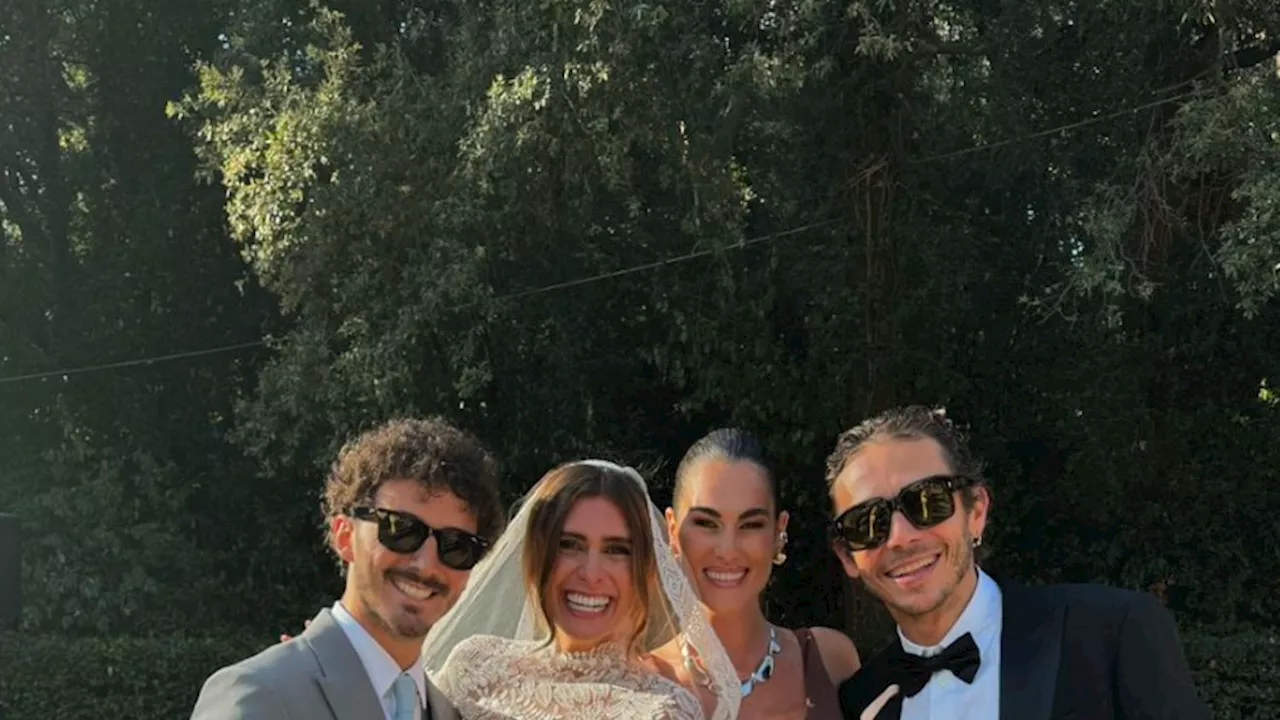 Pecco Bagnaia e Domizia Castagnini hanno detto «sì»: le foto social delle nozze