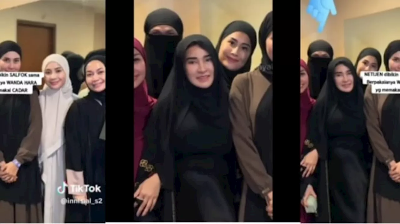 Wanda Hara Ramai Dikritik, Datang ke Kajian Pakai Hijab dan Cadar?