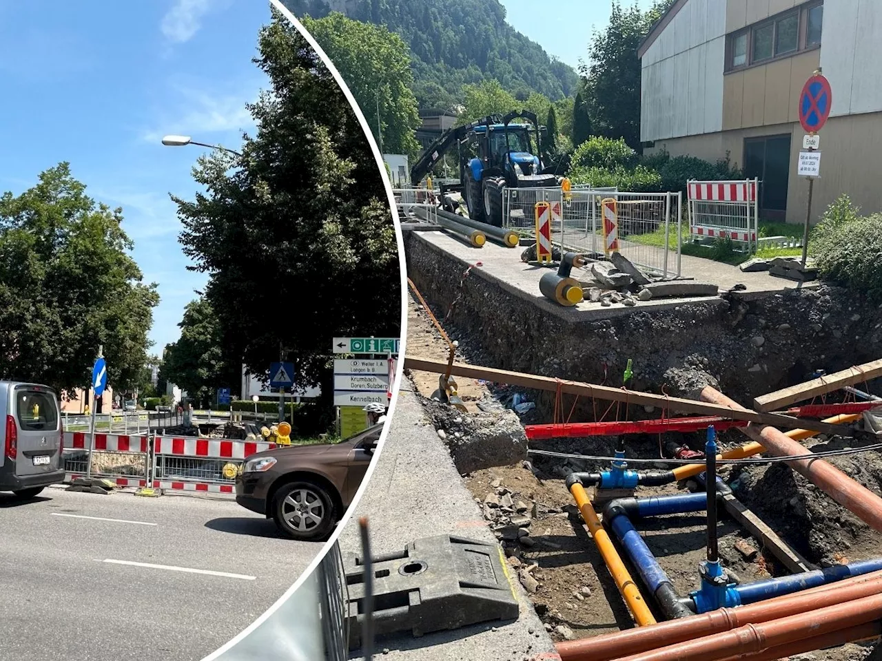 Baustellen in Bregenz: Nahwärmenetz wird für 30 Millionen Euro ausgebaut