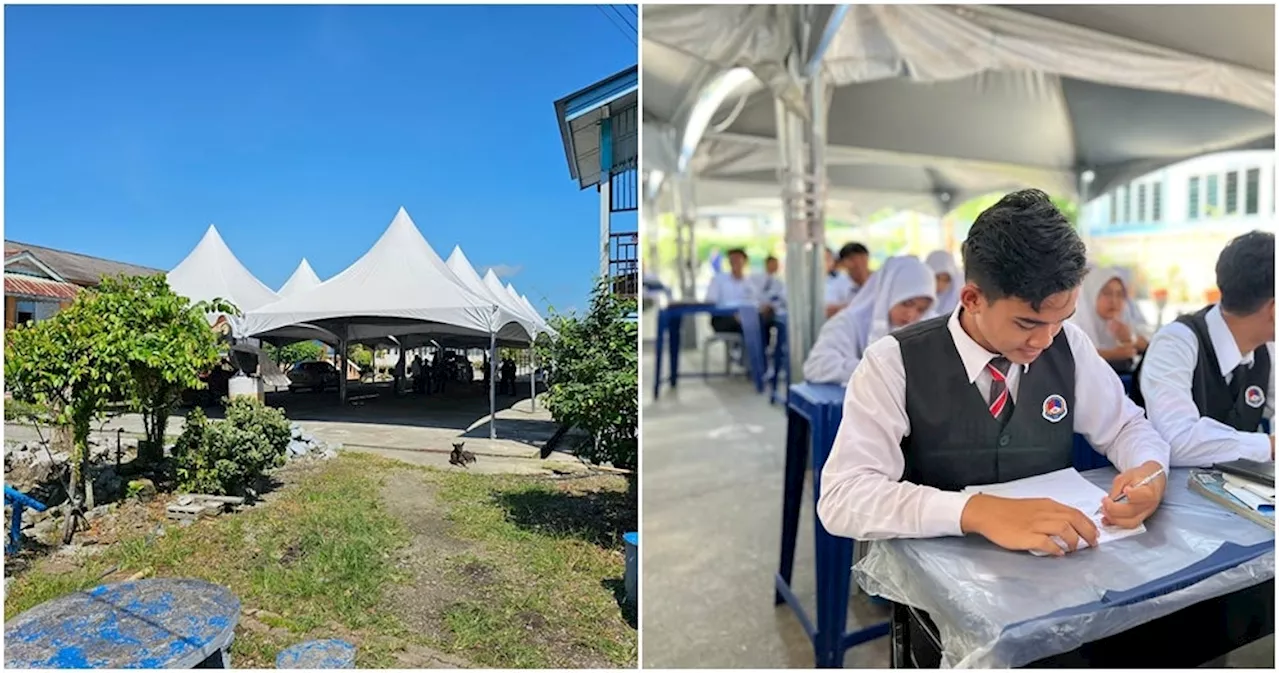 S’wak School Has Classes Under Canopies as Some School Buildings Are No Longer Safe