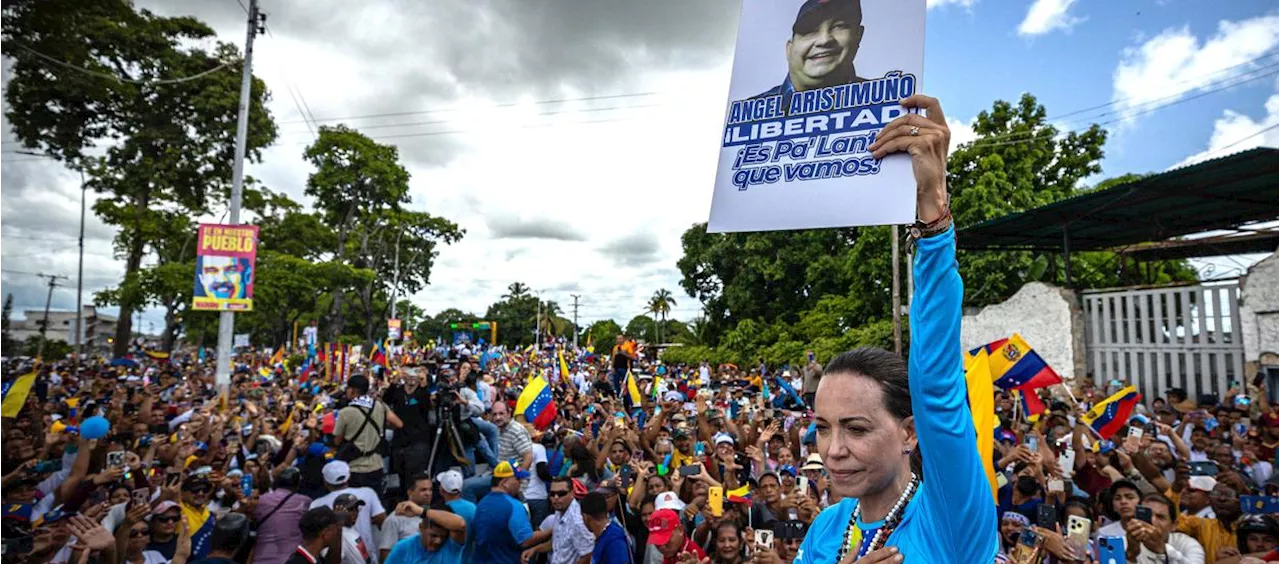 María Corina Machado agradeció en Maturín el apoyo a su lucha por la libertad