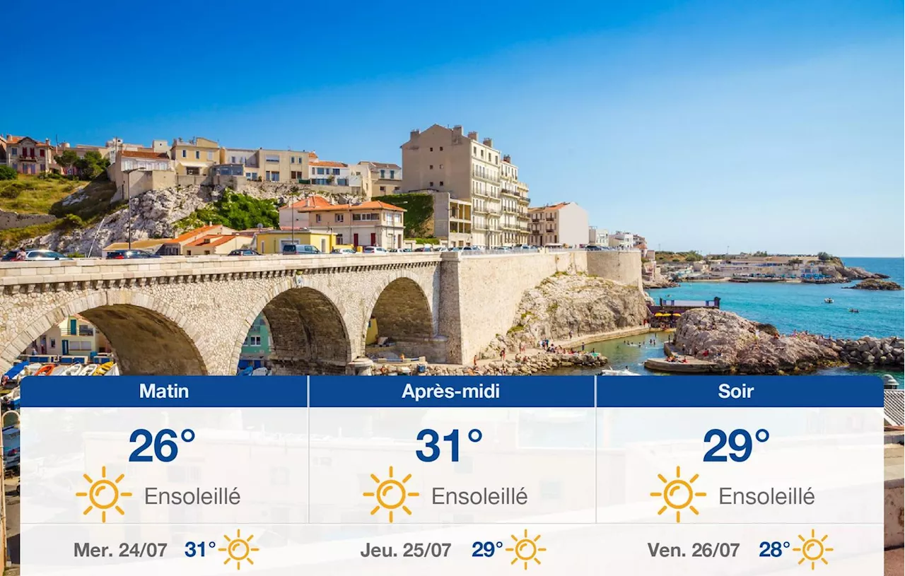 Météo Marseille: prévisions du mardi 23 juillet 2024