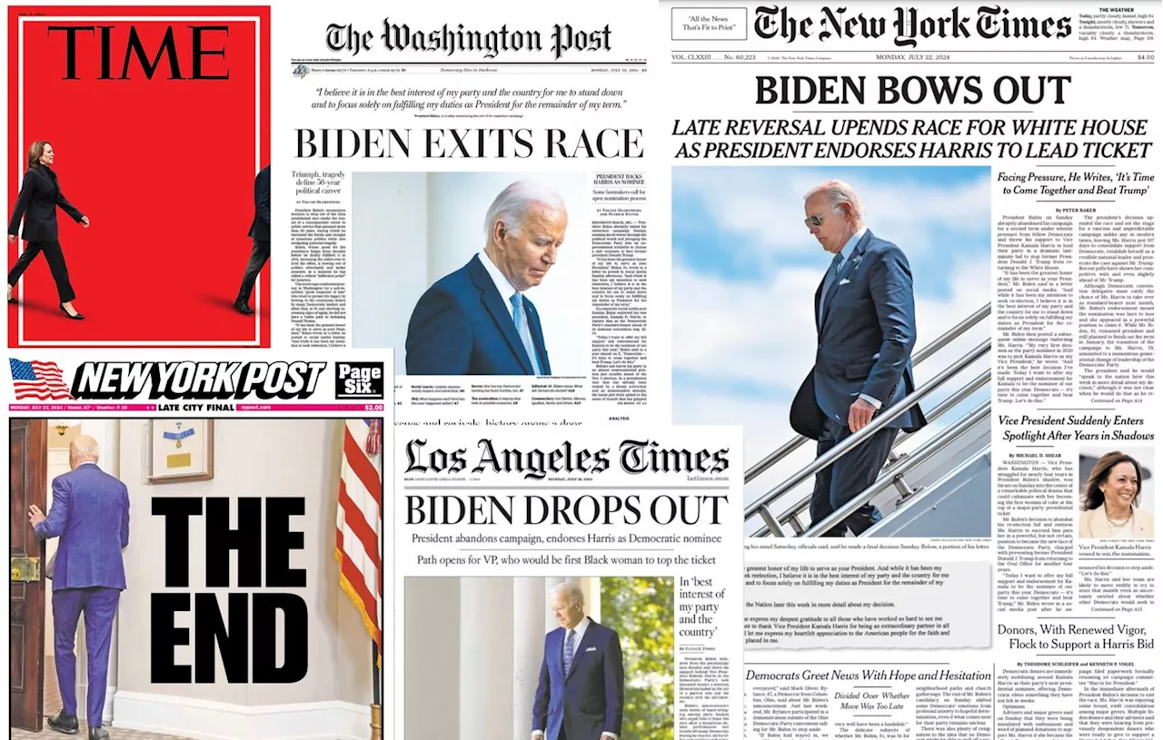 Présidentielle américaine 2024 : Comment la presse américaine réagit-elle à l’annonce de Joe Biden ?