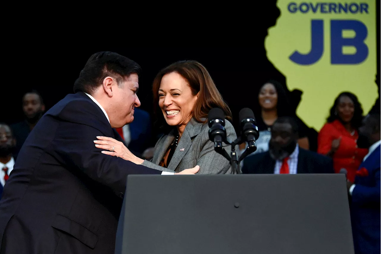 Gov. JB Pritzker, Sen Dick Durbin endorse VP Kamala Harris for Democratic presidential nomination