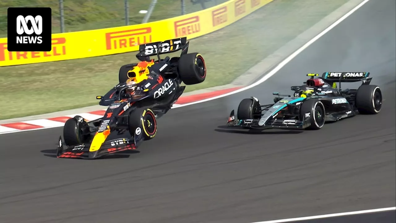 Max Verstappen crashes into Lewis Hamilton as McLaren dominate Hungarian Grand Prix