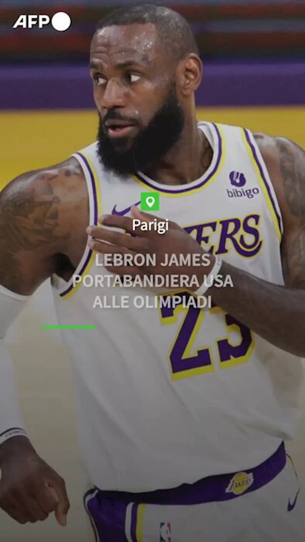 Parigi 2024, LeBron James portabandiera Usa