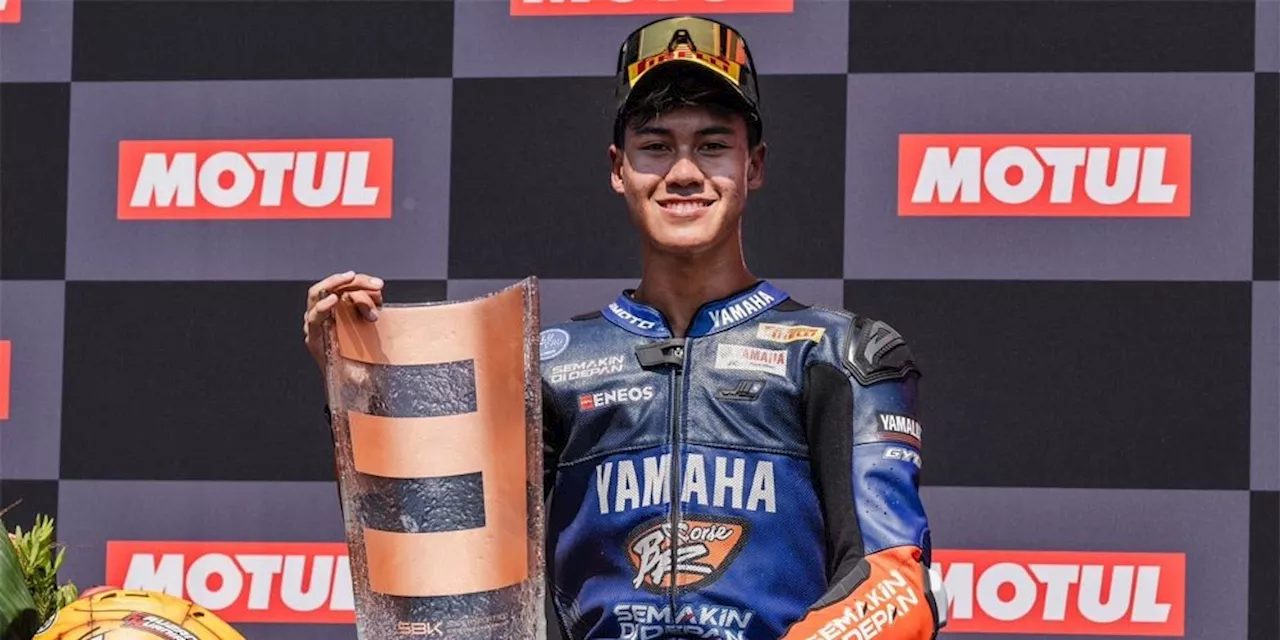 Comeback Sakti! Start ke-34, Aldi Satya Mahendra Naik Podium di WorldSSP300 Ceko 2024!