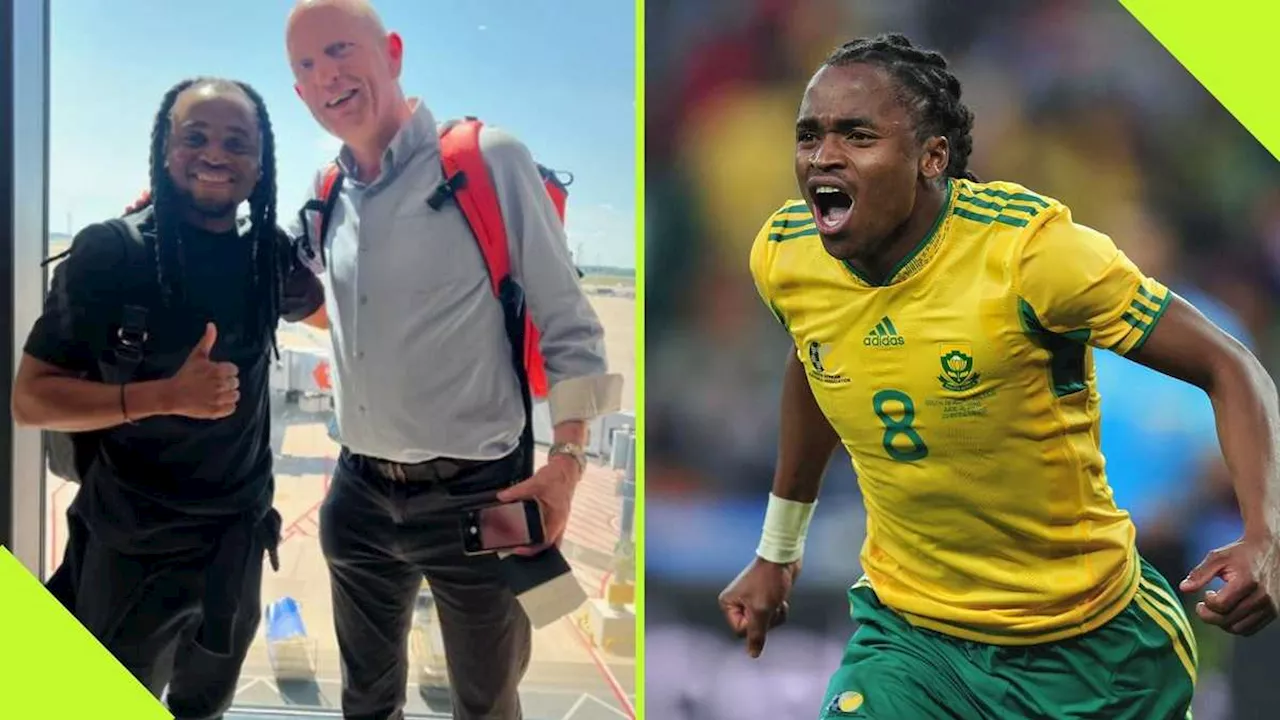 Siphiwe Tshabalala Meets Peter Drury 14 Years After World Cup Epic Commentary