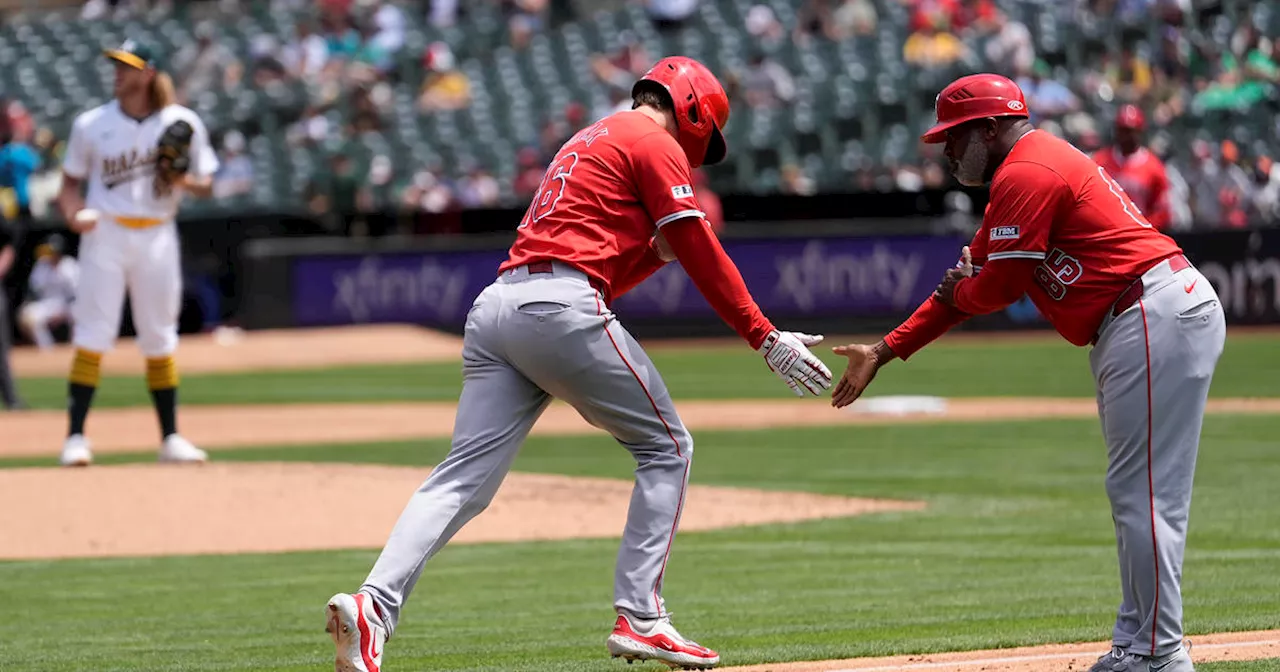 Angels rally against Oakland bullpen in final scheduled visit to Coliseum, beat A's 8-5