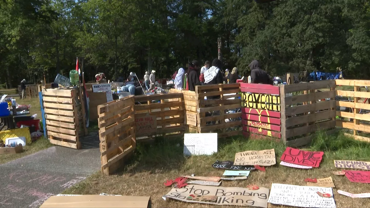 ‘Confusion and betrayal’: Pro-Palestine protesters dismantling UVic encampment following trespass notice