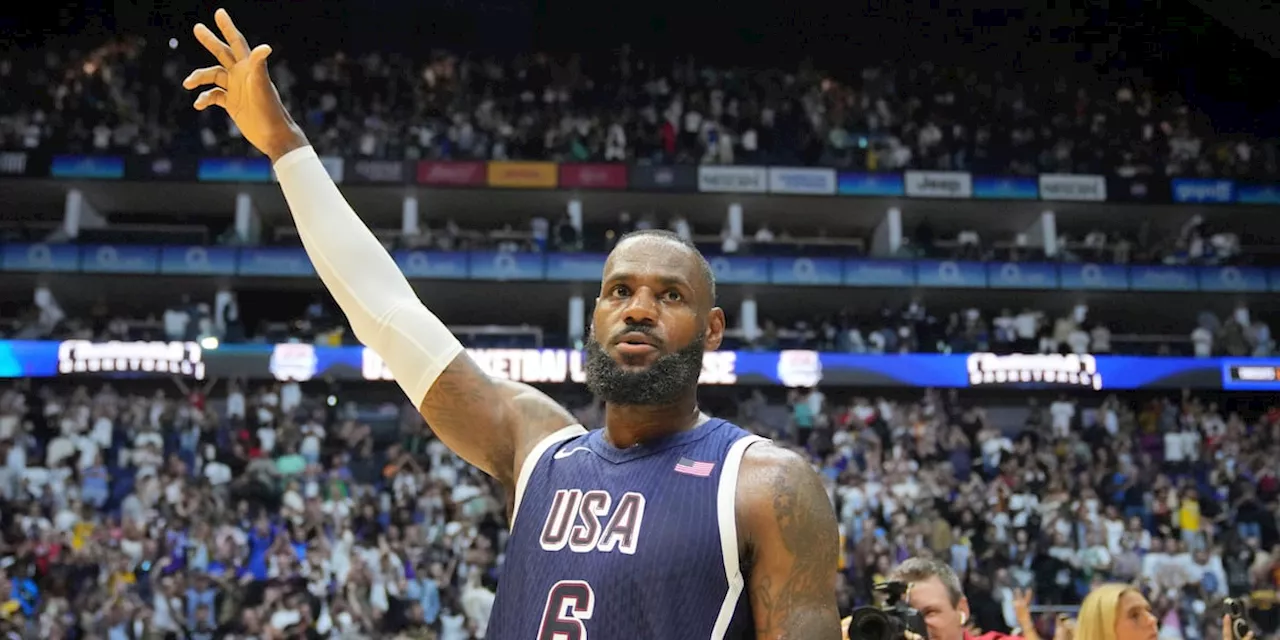 LeBron James selected as Team USA male flagbearer for Paris Olympics opening ceremony