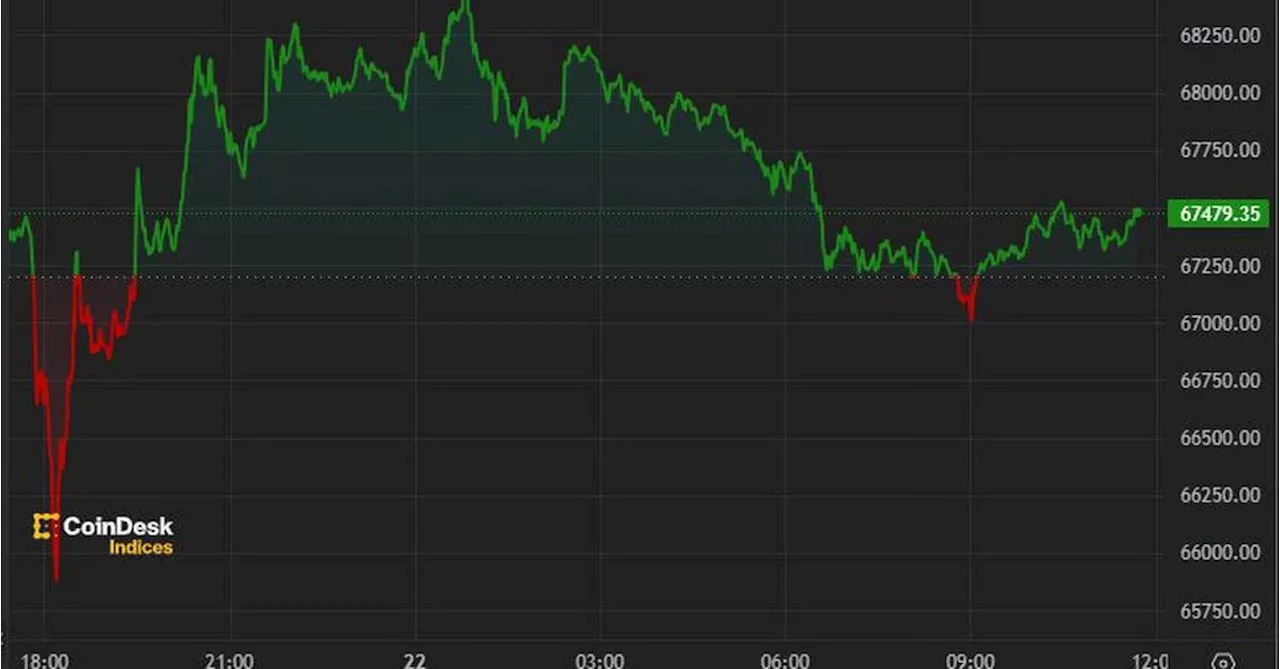 First Mover Americas: Bitcoin Settles Above $67K After Biden Drops Out