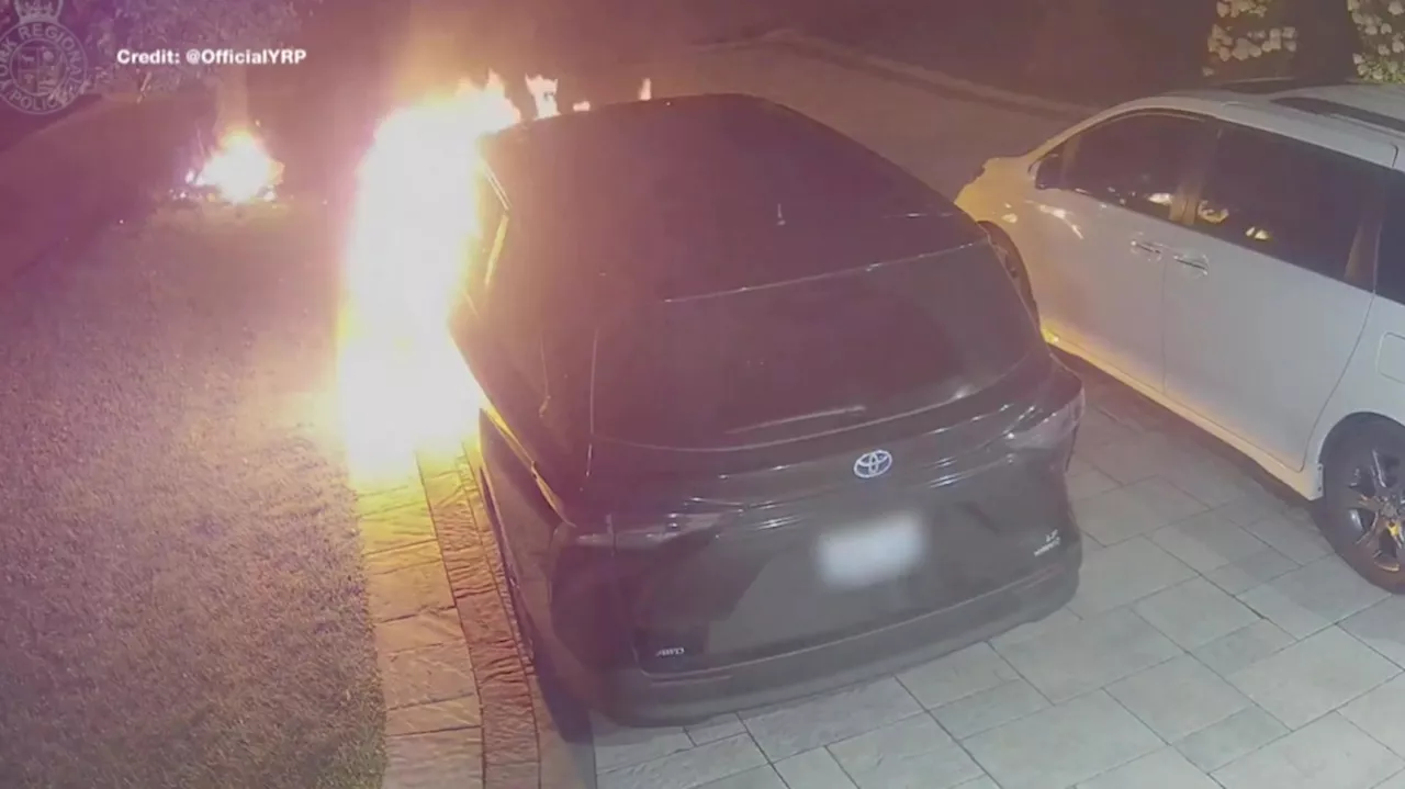 Police release video after Markham house shot at, SUV in driveway set ablaze