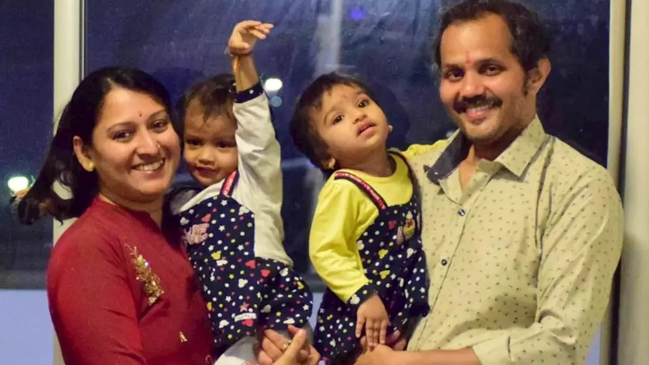 Pictured: Heroic father who died trying to save twin daughters when their pram fell onto train...