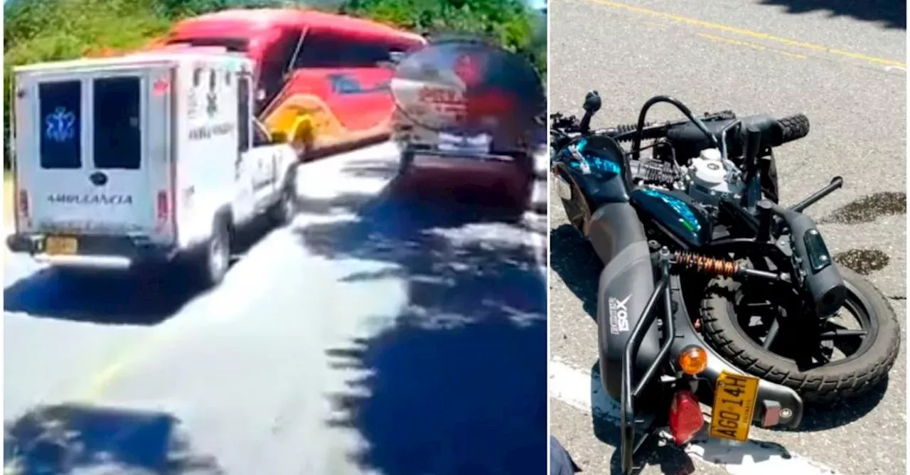 Desenlace fatal moto intentó esquivar un hueco y fue arrollada por un