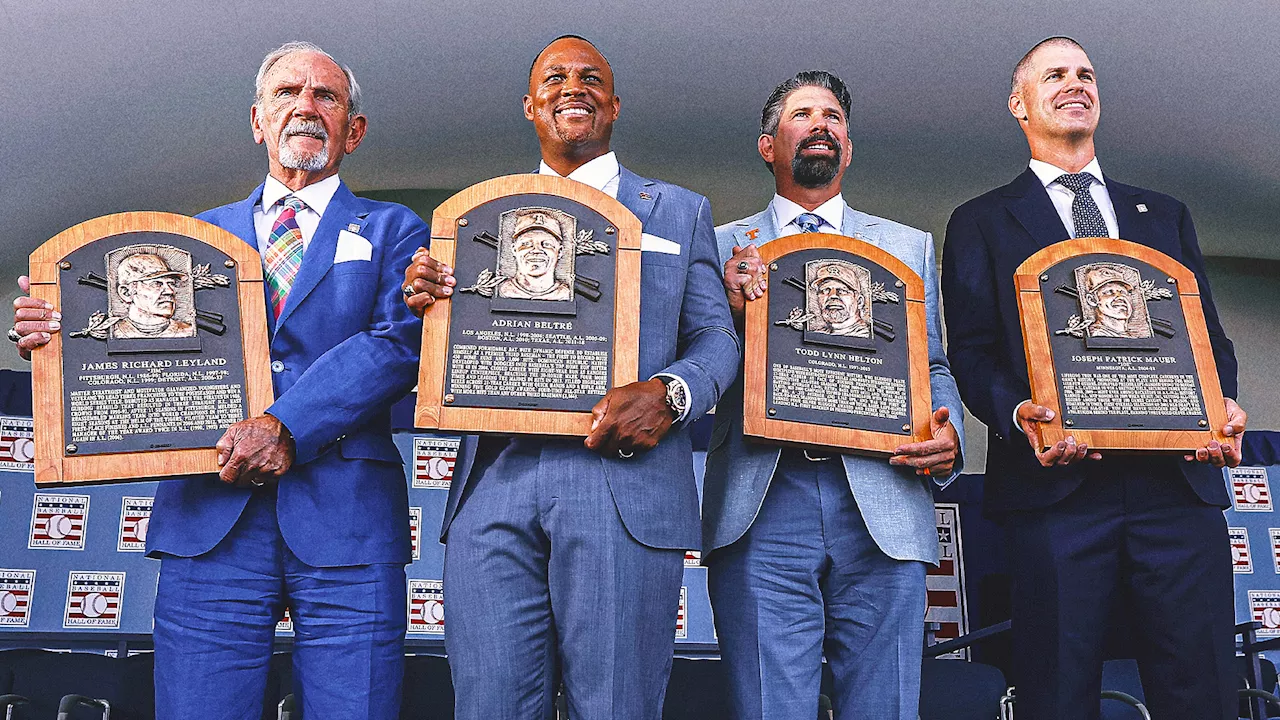 Adrian Beltré, Todd Helton, Joe Mauer and Jim Leyland inducted into the Baseball Hall of Fame