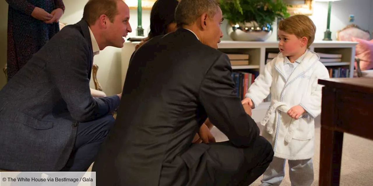 – Le peignoir du prince George lors de sa rencontre avec Barack Obama