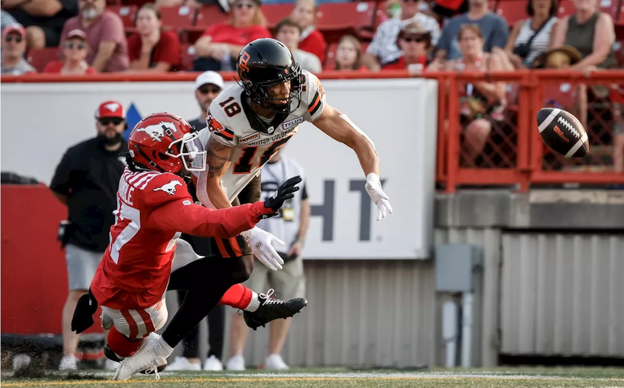 Jake Maier throws for three touchdowns, leads Stampeders to 25-24 win over Lions