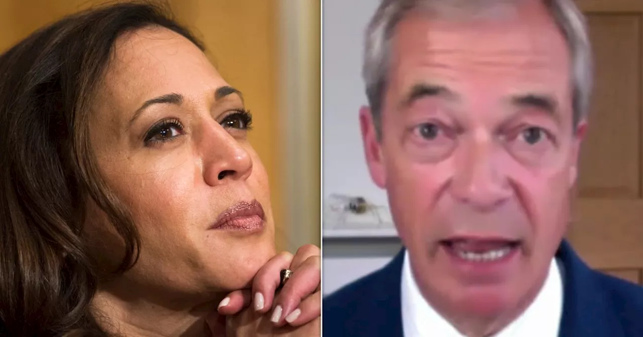 Nigel Farage Claims Democrats Will Not Remove Kamala Harris Because She's A 'Black African Woman'