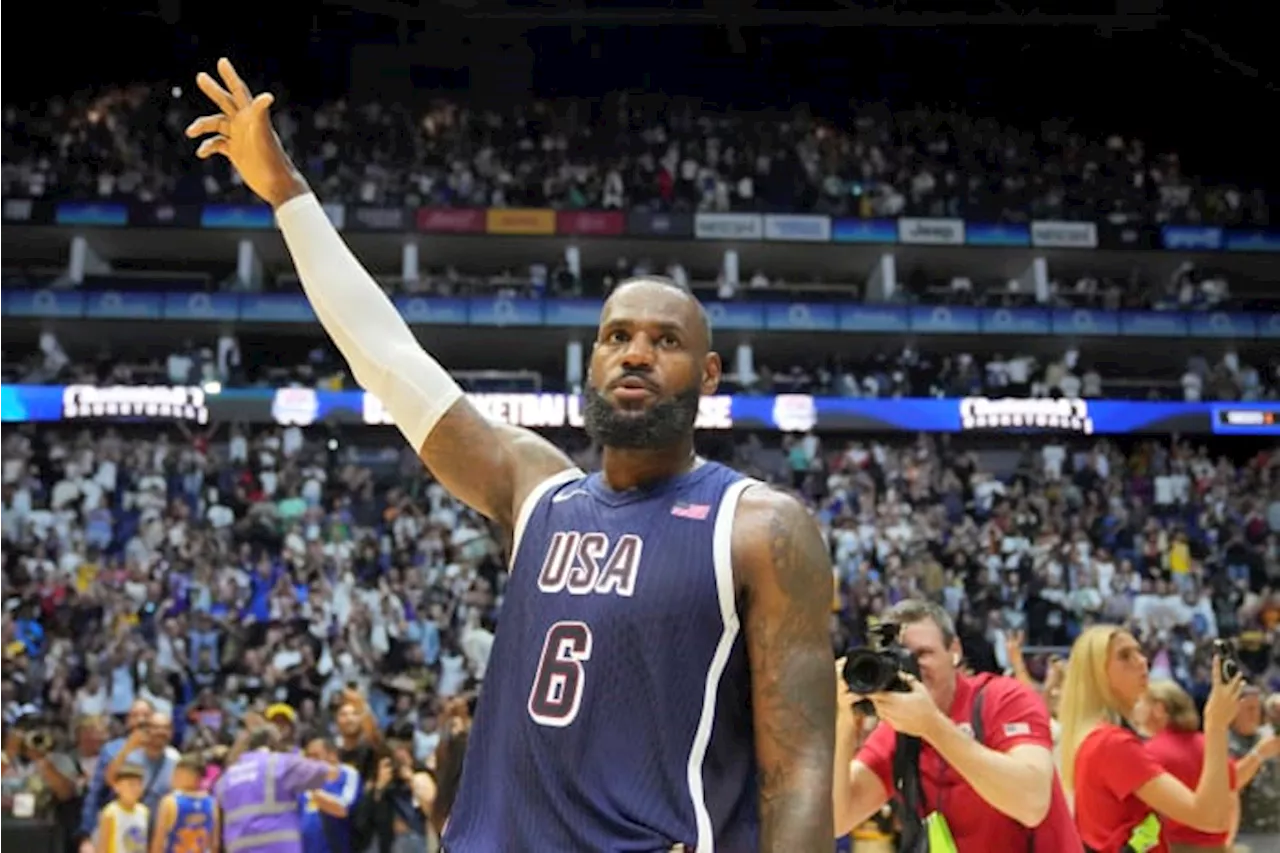 LeBron James selected as Team USA male flagbearer for Paris Olympics opening ceremony