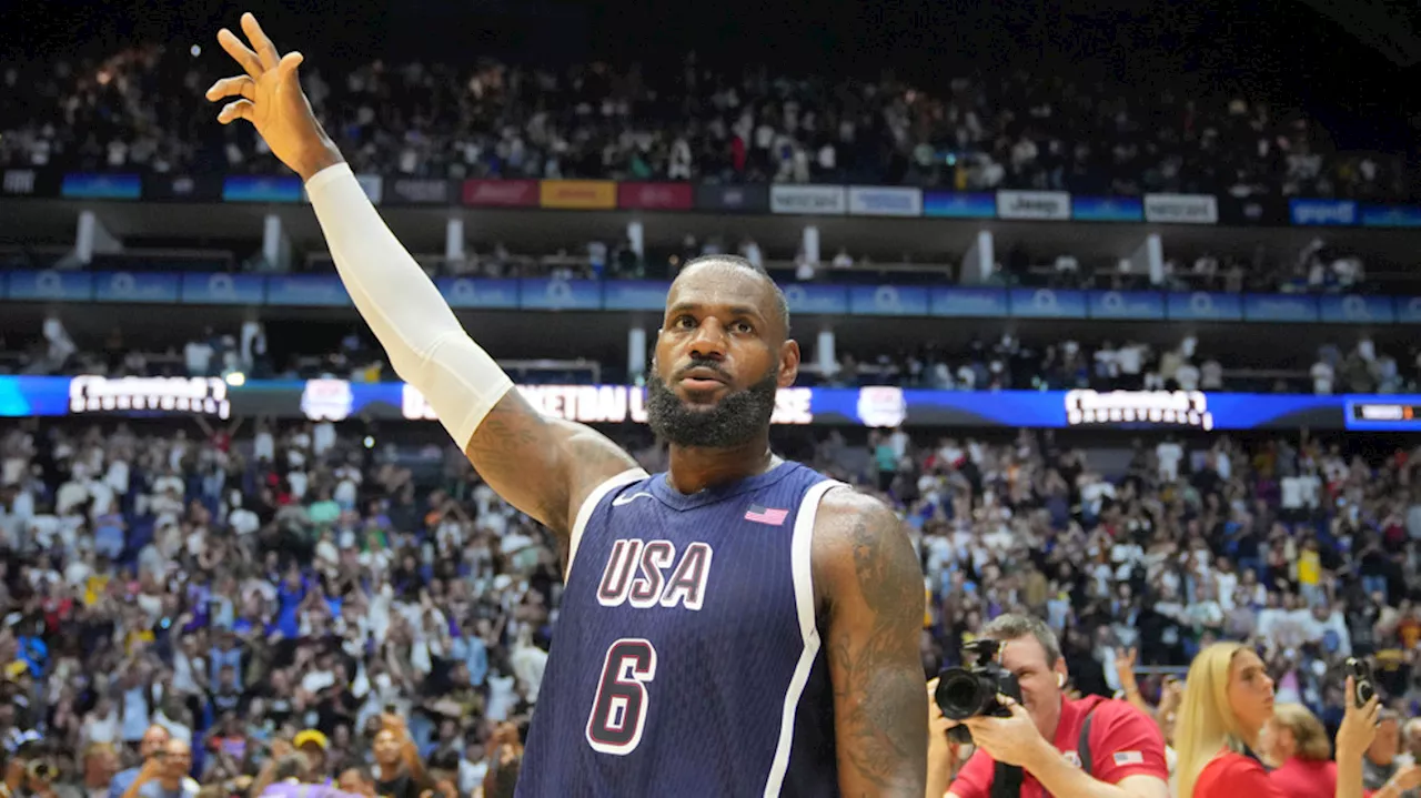 LeBron James selected as Team USA male flagbearer for Paris Olympics opening ceremony