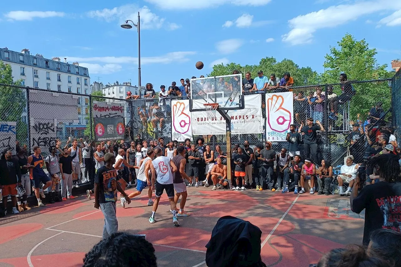 Basket: des stars mondiales du streetball dribblent sur les terrains parisiens