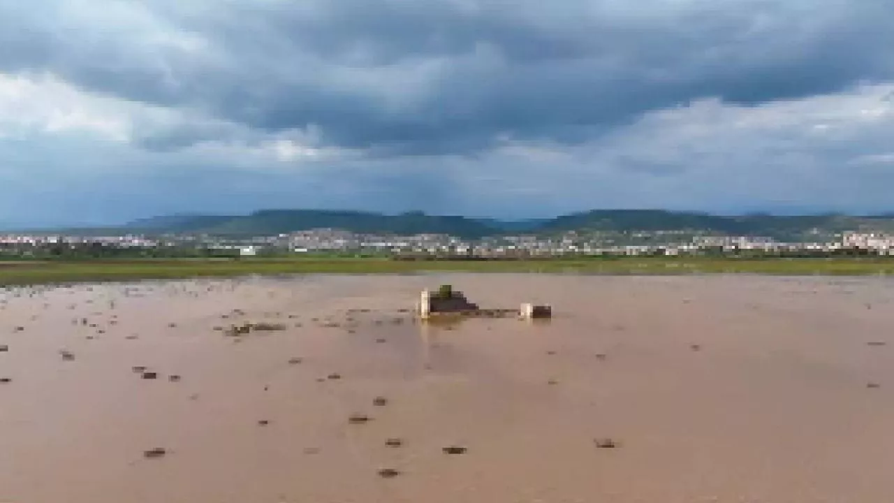 Así va el nivel de la Presa El Palote visto desde las alturas