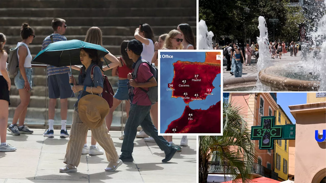 Brits heading to holiday hotspots warned they face 46C temperatures as Europe gripped by heatwave