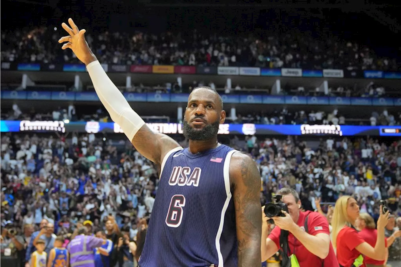 LeBron James selected as Team USA male flagbearer for Paris Olympics opening ceremony