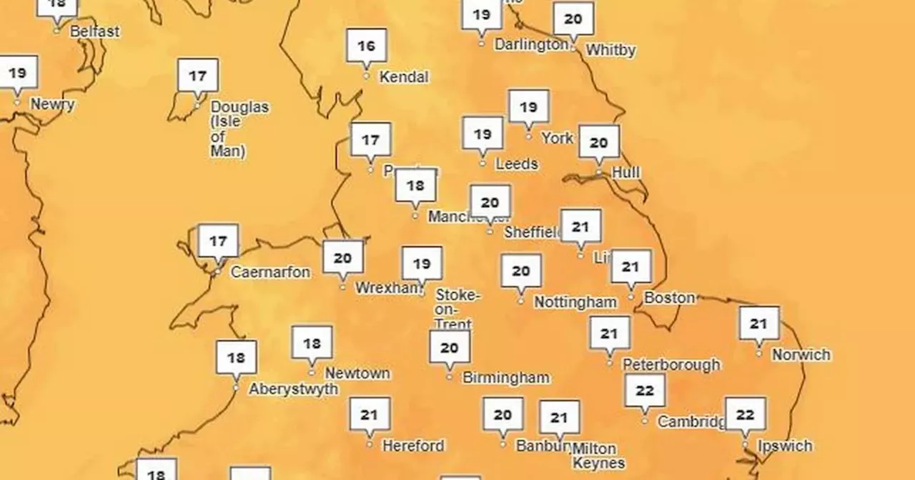 Full Met Office forecast for Greater Manchester as gorgeous 24C weather expected