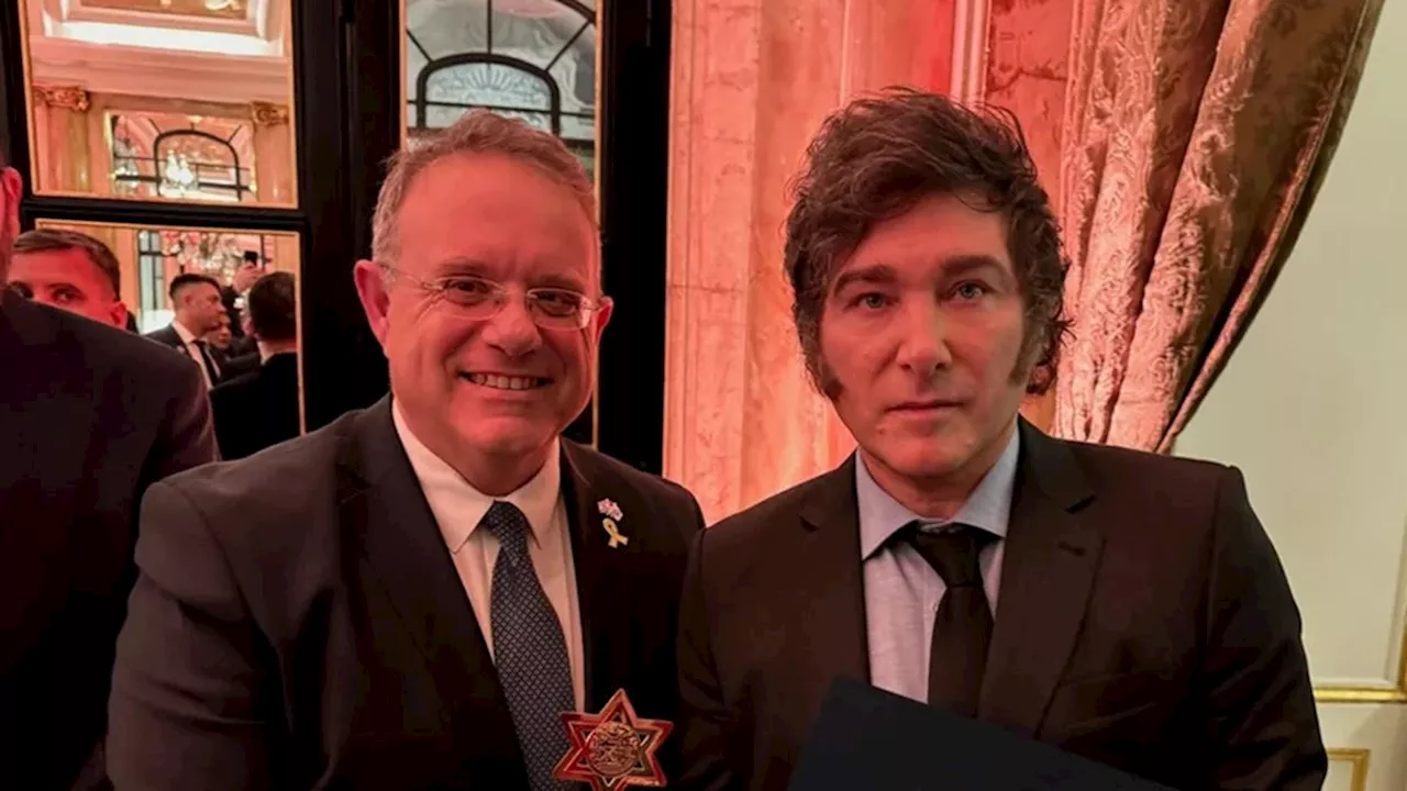 Javier Milei ratificó su alianza con Israel tras recibir un premio de la Fundación ILAN